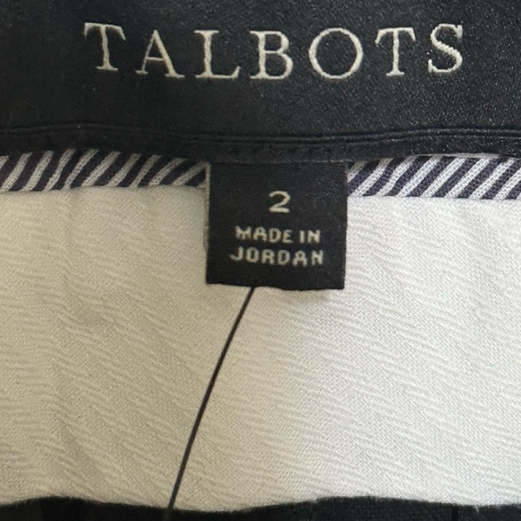 Talbots: NWT: Elegant Black Wide-Leg Women's Pants - Picture 4 of 7
